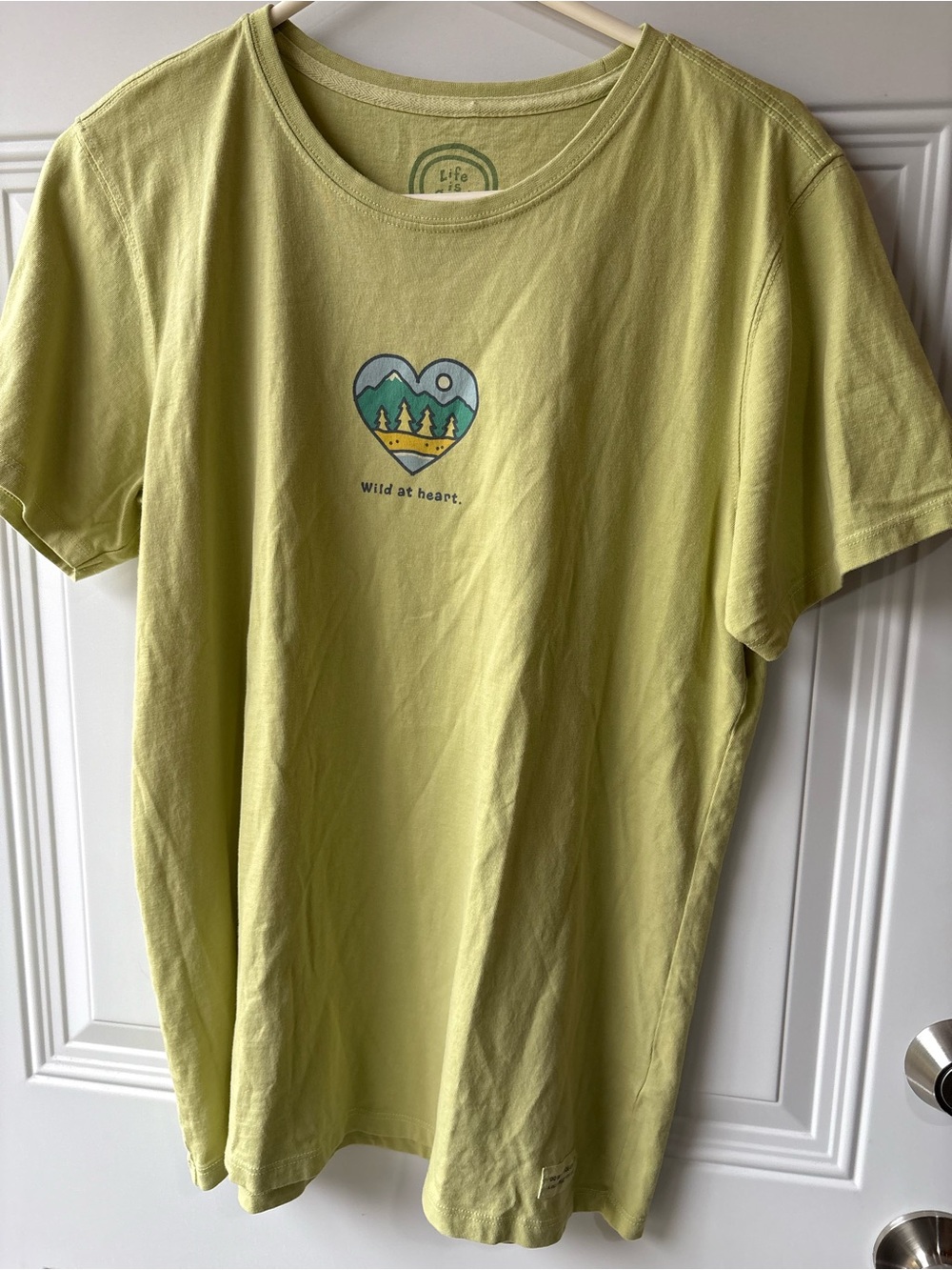 Life Is Good Lime Green 'Wild at Heart' Graphic Tee
